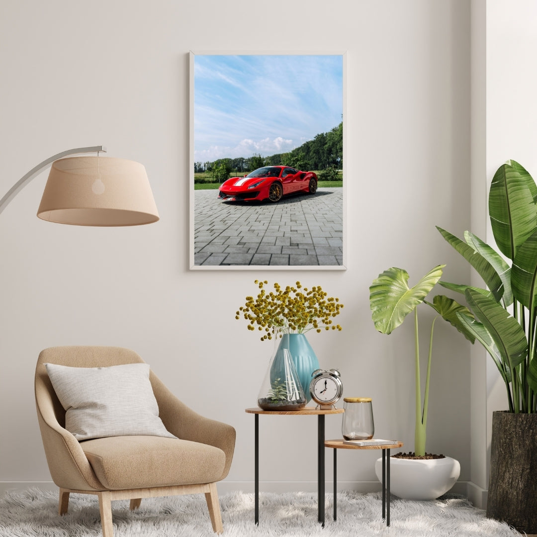 Ferrari 488 Pista Poster