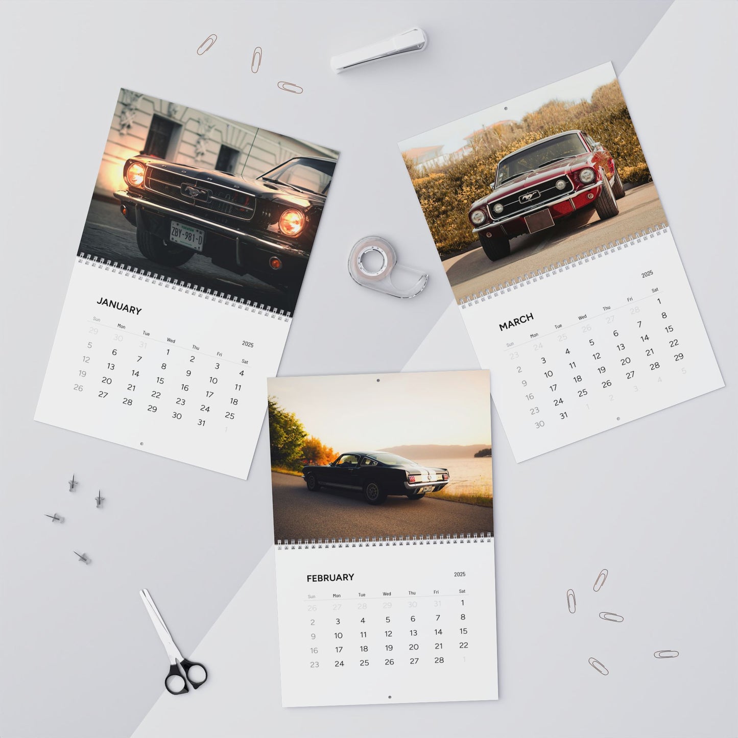 Vintage Ford Mustang Calendar