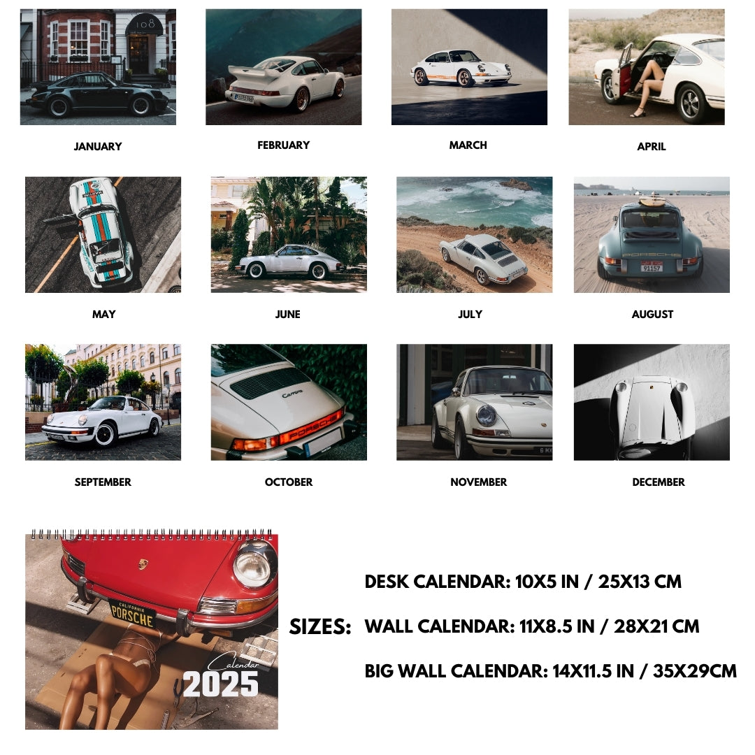 Vintage Porsche Calendar