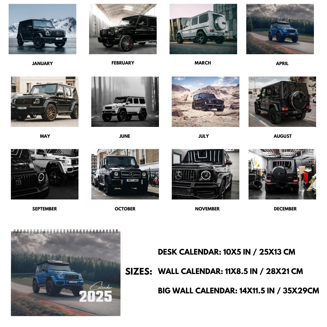 Mercedes G-Wagon Calendar