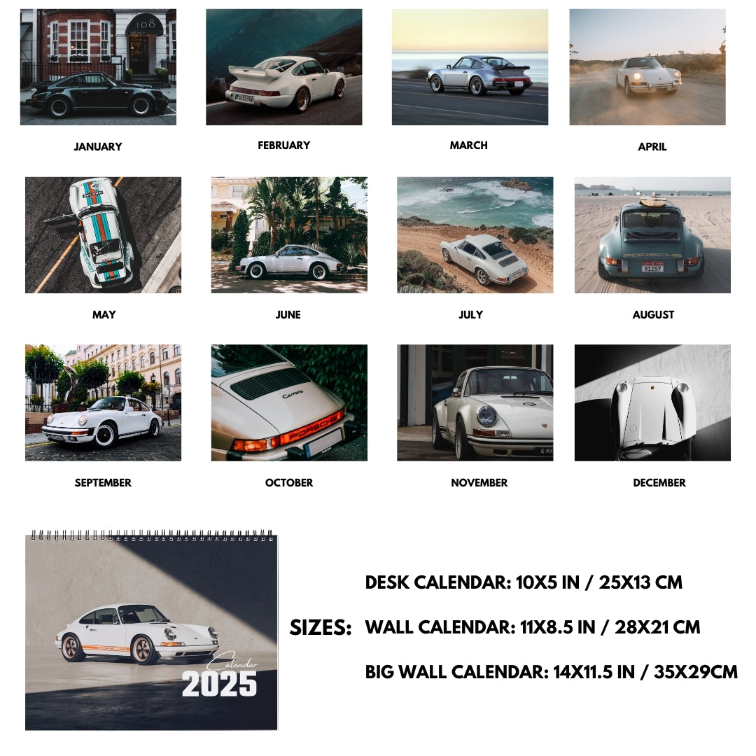 Vintage Porsche Calendar