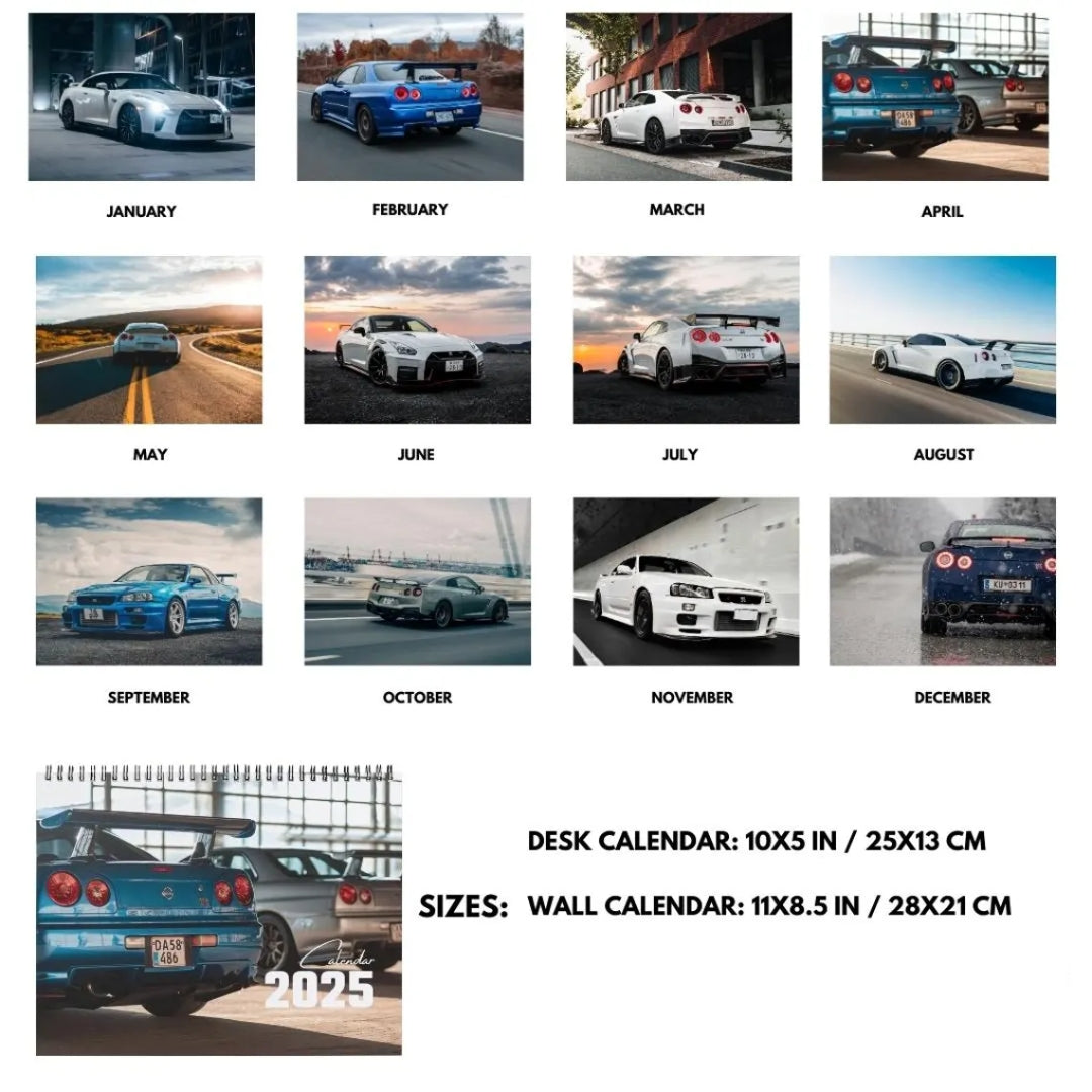Nissan GTR Calendar