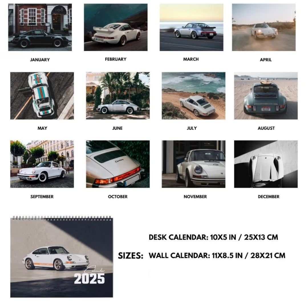 Vintage Porsche Calendar